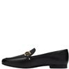 CLARKS WOMENS LEATHER LOAFER - BLACK